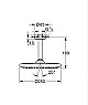 Grohe Tempesta 250 Round Shower Head with Ceiling Arm 26669000, Glossy Chrome, 25 cm (Arm 14 cm) - Image 4