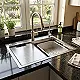 Sama S 6045 Handmade Kitchen Sink, Chrome, 60 × 45 cm, with Filter Tap, Chopping Board, Knife Drainer, Basket and 3 inch Drainage Set - Image 3
