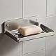 Alfa AL SD9987 Stainless Steel Soap Dish with Lip, Chrome, 11 cm