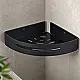 Dream DR-61B Corner Shelf, Matte Black Stainless Steel - Image 2