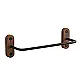 Dream GN-SW7B Rectangular Towel Holder, Matte Black Stainless Steel × Wood - Image 2