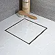 Dream Genius GN-002-C Floor Drain Cover, 15 × 15 cm, 1 mm Stainless Steel, Dual Face (Stainless & Tile-In), Chrome - Image 1