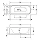 Duravit Happy D.2 One-Piece Bathtub 180 × 80 cm, Left Corner Panel, White - Image 5