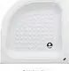 Beijing Corner Shower Tray 70 × 70 cm with Panel, White - Image 1