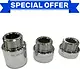BGI Coupling Set 1/2 × 1/2 for Shower Columns and Valves, Chrome - Image 1