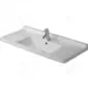 Starck 3 Vanity Basin 105, White - Image 1