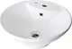 Mica Vit Valentino Round Countertop Basin, 48 cm, with Mixer Hole and Overflow - Image 1