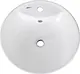 Mica Vit Valentino Round Countertop Basin, 48 cm, with Mixer Hole and Overflow - Image 3