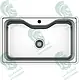 Aseel AS 154 Turkish Stainless Steel Kitchen Sink, 50 × 60 cm with Waste - Image 1