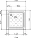 Ideal Standard Square Shower Tray with Side, 70 × 70 cm, White - Image 4