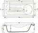 Barcelona Bathtub 170 × 70 cm, Front Panel + Left Side Panel, Left Drain, White - Image 3