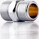 Plaza Crystal Nipple 1/2 inch, 3.5 cm, Chrome - Image 1