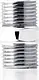 Plaza Crystal Nipple 1/2 inch, 3.5 cm, Chrome - Image 2