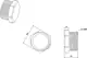 Plaza 1/2 inch Plug, Nickel Chrome - Image 2