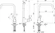 Ideal Standard Stream 1488 / BC951AA Pillar Kitchen Mixer - Image 2