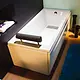 Milano Rectangular Jacuzzi 170 × 75 cm, 1 System 8-Jet Chrome, Front Panel Only, with Strainer and Pillow, White - Image 3