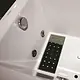 Milano Rectangular Jacuzzi 170 × 75 cm, 1 System 8-Jet Chrome, Front Panel Only, with Strainer and Pillow, White - Image 5