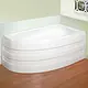 Marina Massage Bathtub 160 × 90 cm, 1 System 8 Chrome Jets, Right Side Panel, White - Image 1