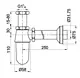 Basin Siphon 1 1/4 without Waste X99911400900 - Image 2