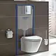 Grohe 38772001 Concealed Cistern with Full Frame, Square Flush Plate Chrome, including Fixing Set - Image 2