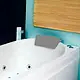 Dallas Jacuzzi Bathtub 180 × 80 cm, with Front Panel + Left Side Panel, Right Drain, 2 Systems — White - Image 2