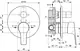 Ideal Standard Stream 6707 Concealed Bath Mixer with Diverter, without Head or Spout, Chrome - Image 3