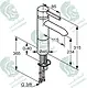 Kludi RAK Prime RAK12001 Tall Basin Mixer, Single Lever, Chrome - Image 2