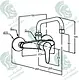 Kludi RAK Polaris RAK10028 Wall-Mounted Kitchen Mixer with Square Spout, Chrome - Image 2