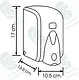 Turkish Soap Dispenser S5, 1/2 L, White - Image 2