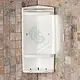 Turkish Steam Bathroom Corner Cabinet, Single Door + Bottom Shelf, Transparent White, Code S05 - Image 2