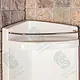 Turkish Steam Bathroom Corner Cabinet, Single Door + Bottom Shelf, Transparent White, Code S05 - Image 4