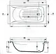 Super Paris Bathtub 140 × 70 cm with 140 cm Front Panel + 70 cm Side Panel, White - Image 3