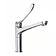 Gawad Hospital Mixer DOC-00878 Glossy Chrome, Long Handle with Swivel Spout - Image 2