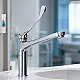 Gawad Hospital Mixer DOC-00878 Glossy Chrome, Long Handle with Swivel Spout - Image 1