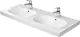 D-Code Double Bowl Basin 120 cm, White - Image 1