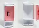 Primanova S05 Bathroom Corner Unit with Door + Bottom Shelf, Transparent Rose - Image 1