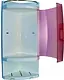 Primanova S05 Bathroom Corner Unit with Door + Bottom Shelf, Transparent Rose - Image 3