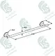 Kludi RAK Calibra 21001 Towel Holder 60 cm, Chrome - Image 2