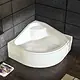 Shower Tray 90 × 90 × 30 cm with 45 cm Front Seat Code GA 707 with Side Panel, White - Image 5