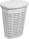 Primanova E44 Laundry Basket with Inner Fabric Lining, White - Image 1