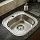 Leto LP 480 Stainless Steel Kitchen Sink, Flat Edge, 48 × 48 cm, 0.8 mm Thickness, with 3 inch Drainage Set and Mixer Hole - Image 3