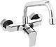 Adora SD 1157 CP Single Lever Wall-Mount Kitchen Mixer with 20 cm Upper Swout, Chrome