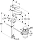 Kludi RAK18000 Single Lever Basin Mixer with Pop-up Waste & Overflow, Chrome - Image 2