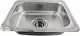 Core Egy K 630 Stainless Steel Kitchen Sink 47 × 63 cm, 0.8 mm with 6 inch Drain - Image 1