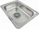 Core Egy K 630 Stainless Steel Kitchen Sink 47 × 63 cm, 0.8 mm with 6 inch Drain - Image 2