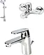 BGI Eco Plus SB1100 Mixer Set 3 Pieces (Basin 1011, Bath 1013, Shower Column S1000), Chrome - Image 1