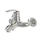 Genebre BCR Bath Mixer with Diverter, Glossy Chrome 69100124566, Spanish Made - Image 2
