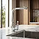 Genebre Clip Madrid 64201164566 Pillar Kitchen Mixer, Polished Chrome, 31 cm, Swivel Spout, Imported Spanish Made - Image 1