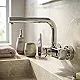 Genebre Clip Madrid 64192164566 Wall-Mounted Kitchen Mixer, Glossy Chrome, 29 cm, Spanish Imported - Image 3