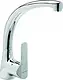 Genebre K8 Pillar Kitchen Mixer 61203284566 Glossy Chrome, 28 cm Swivel Spout, Spanish - Image 2